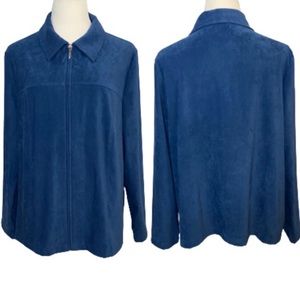 Croft & Barrow Women’s Blue Jacket Size 2X